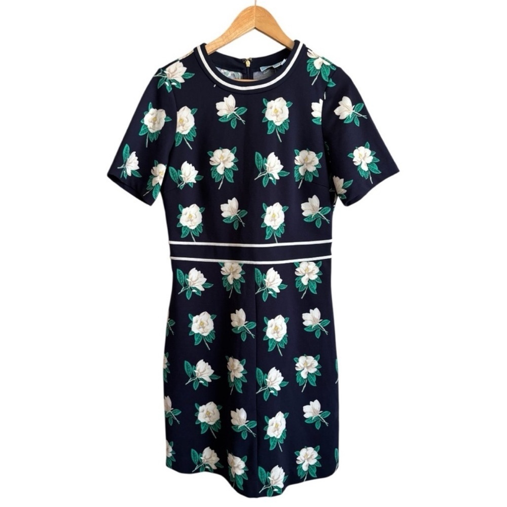 NWT Draper James Magnolia Persley Ponte Dress Navy size medium - Picture 2 of 9
